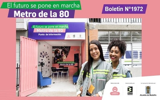 Punto de información del Metro de la 80 abre sus puertas a la comunidad