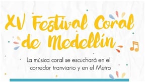 LA MÚSICA CORAL SE ESCUCHARÁ EN EL METRO Y EN EL CORREDOR DEL TRANVÍA DE AYACUCHO