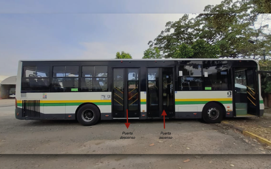 Como medida preventiva frente al Covid-19, se cambia el ingreso y la ubicación del validador en los buses padrones que circulan en las líneas 1, 2 y O de la red del Metro