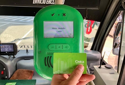 Por primera vez, una ruta de buses no integrada al Metro de Medellín contará con sistema de recaudo con tarjeta Cívica