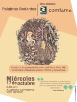 ESTE MIÉRCOLES SE PRESENTA UN NUEVO LIBRO DE LA COLECCIÓN PALABRAS RODANTES
