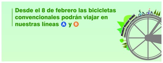 BICICLETAS CONVENCIONALES PODRÁN INGRESAR A TRENES DE LAS LÍNEAS A Y B DEL METRO