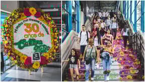 EN EL METRO YA SE VIVE LA ALEGRÍA DE LA FERIA DE LAS FLORES