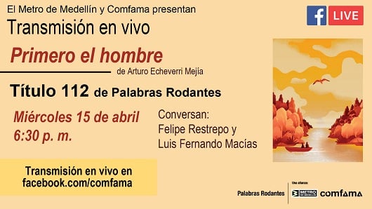 El Metro y Comfama presentarán mañana vía streaming el título 112 de Palabras Rodantes