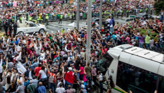 El sistema Metro operó durante 44 horas continuas en la visita del Papa Francisco a Medellín