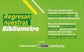 El Metro de Medellín y Comfama reanudan el préstamo de libros de sus Bibliometro a partir de este primero de julio con un modelo denominado Atención por Ventanilla