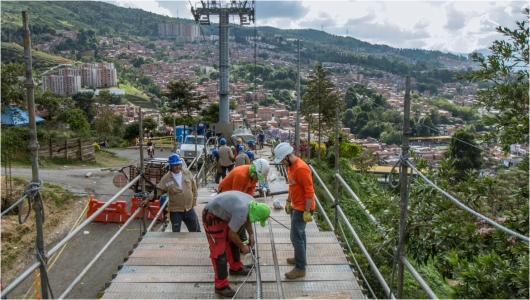 Con éxito se cumplió el mantenimiento del Metrocable línea H