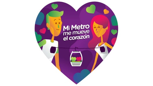 Con corazones, música y color, el Metro celebrará con sus usuarios el Amor y la Amistad